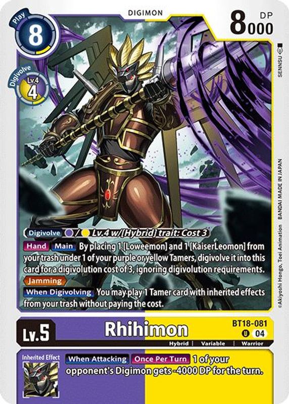 Rhihimon - BT18-081 - Uncommon