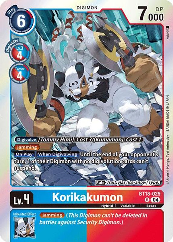 Korikakumon - BT18-025 - Rare