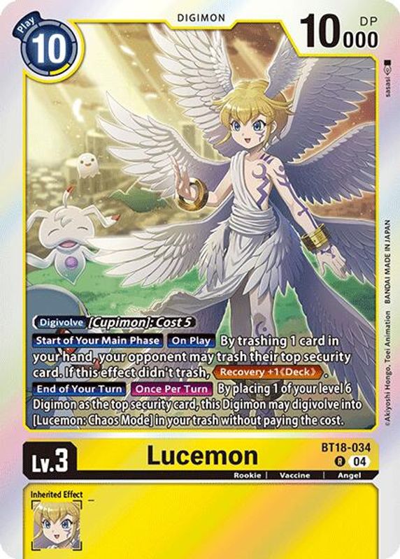 Lucemon - BT18-034 - Rare