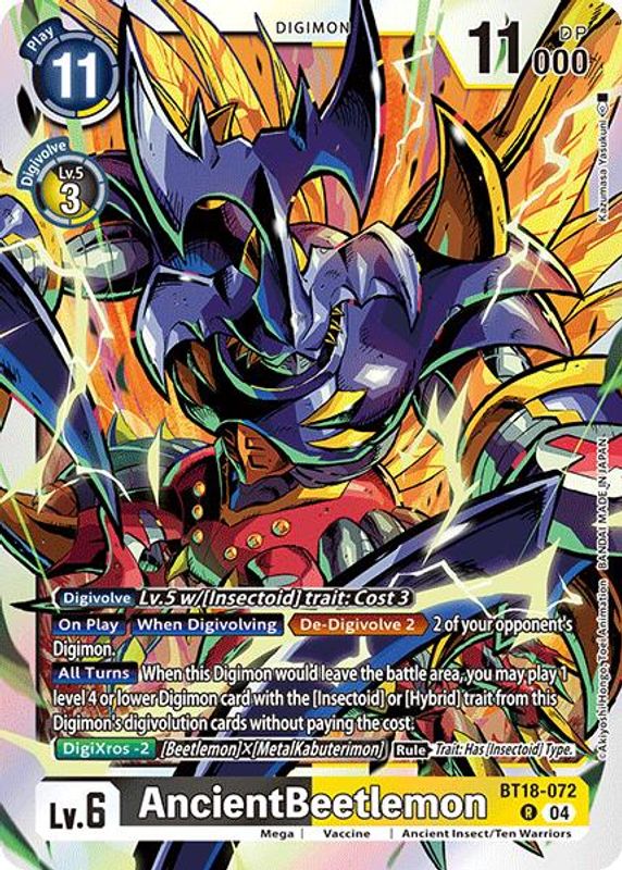 AncientBeetlemon - BT18-072 - Rare