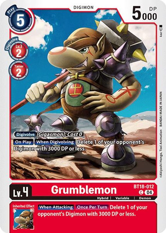 Grumblemon - BT18-012 - Common