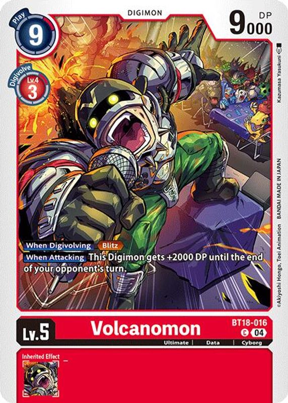 Volcanomon - BT18-016 - Common