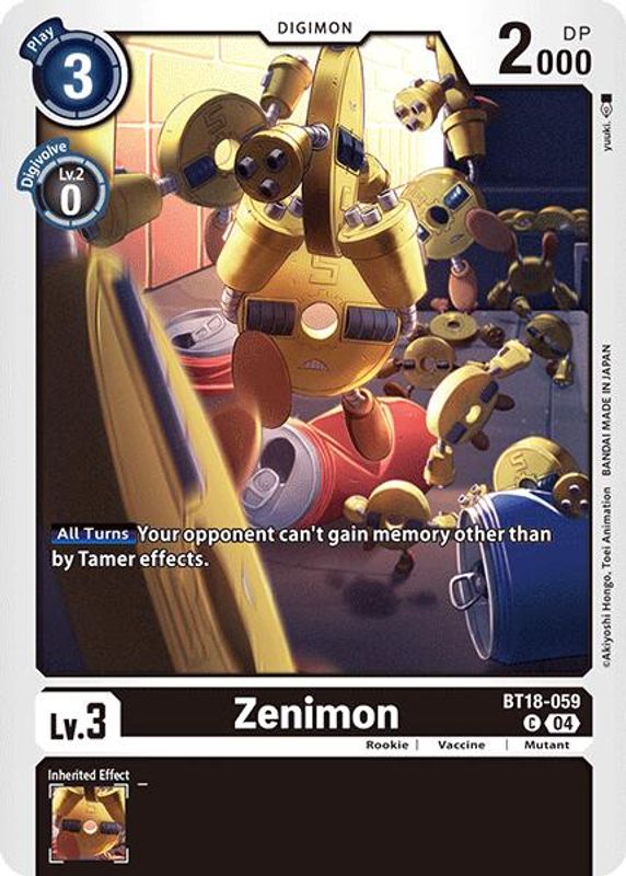 Zenimon - BT18-059 - Common