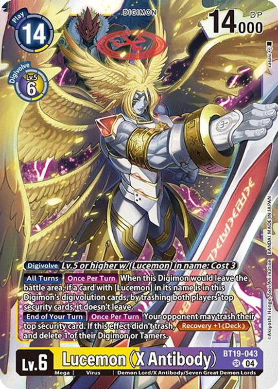 Lucemon (X Antibody) - BT19-043 - Super Rare