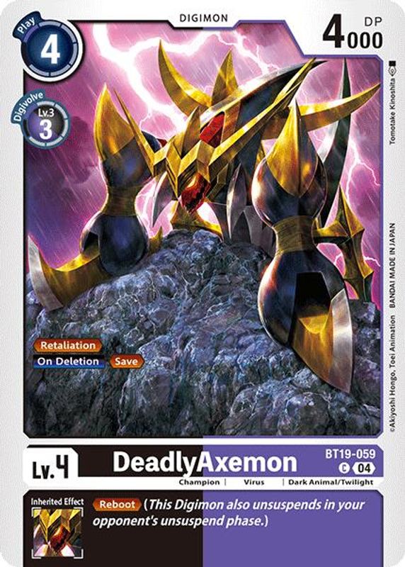 DeadlyAxemon - BT19-059 - Common