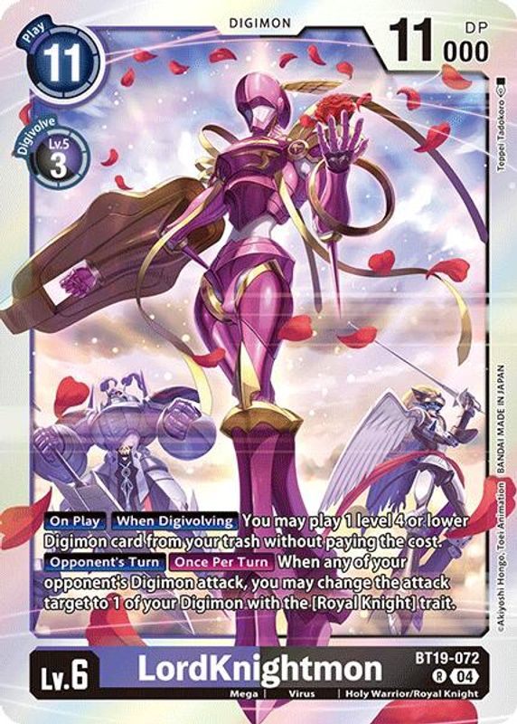 LordKnightmon (Block 4) - BT19-072 - Rare
