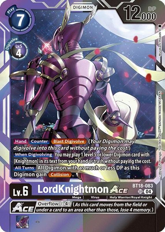 LordKnightmon ACE - BT18-083 - Super Rare