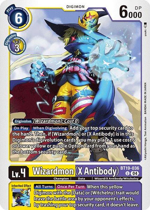 Wizardmon (X Antibody) - BT19-036 - Uncommon