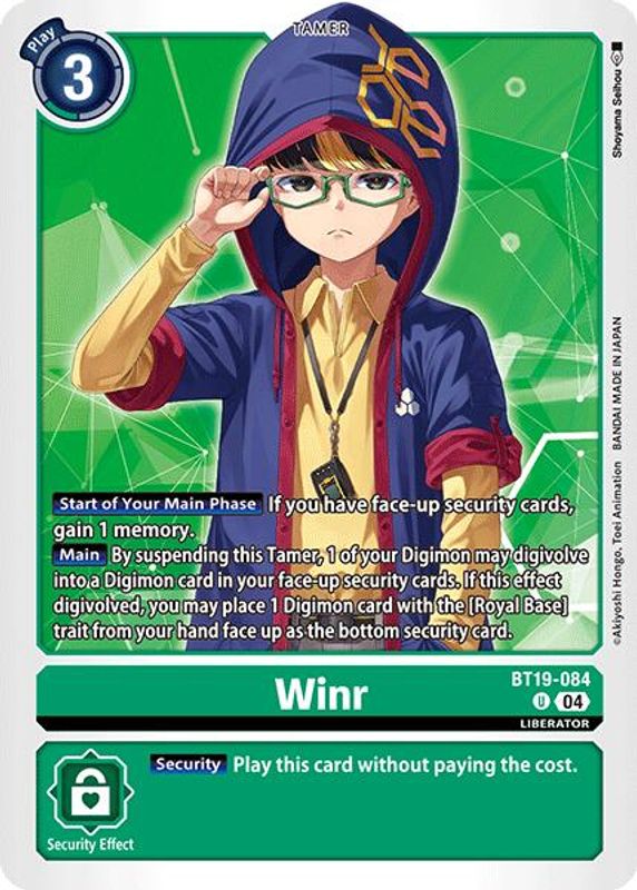 Winr - BT19-084 - Uncommon
