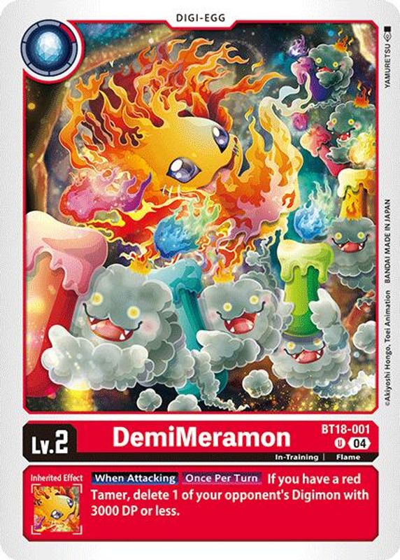 DemiMeramon - BT18-001 - Uncommon