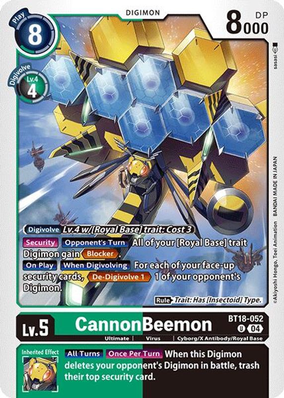 CannonBeemon - BT18-052 - Uncommon