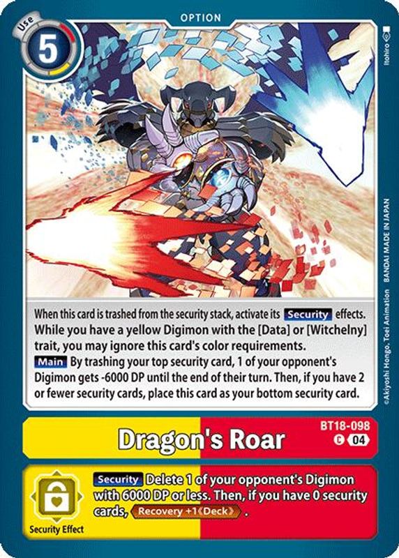 Dragon's Roar - BT18-098 - Common