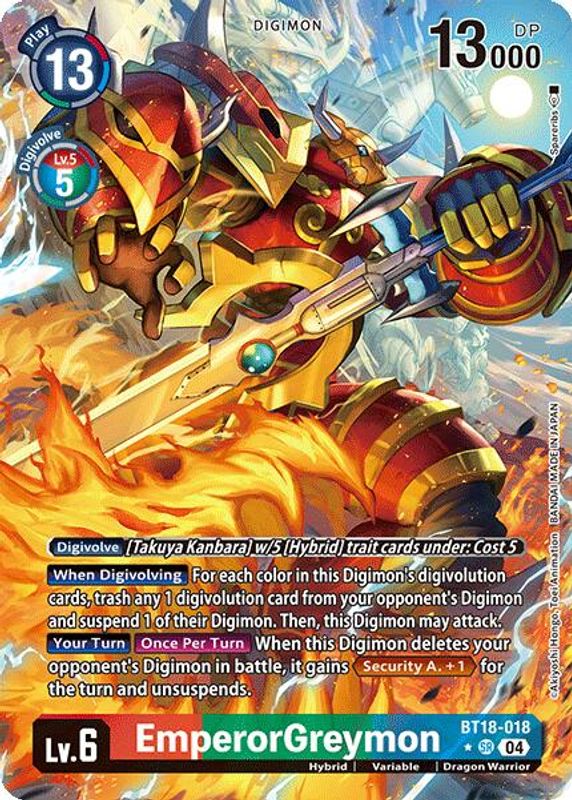 401 Games Canada - EmperorGreymon (Alternate Art) - BT18-018