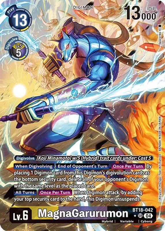 MagnaGarurumon (Alternate Art) - BT18-042 - Super Rare