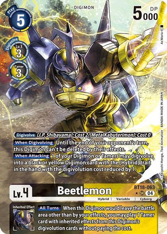 Beetlemon (Alternate Art) - BT18-063 - Super Rare