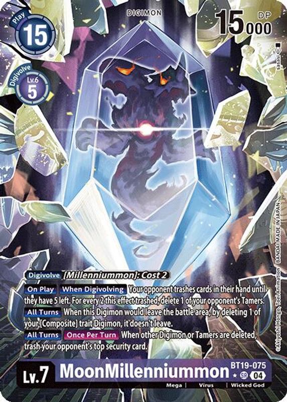 MoonMillenniummon (Alternate Art) - BT19-075 - Super Rare