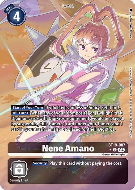 Nene Amano (Alternate Art) - BT19-087 - Uncommon