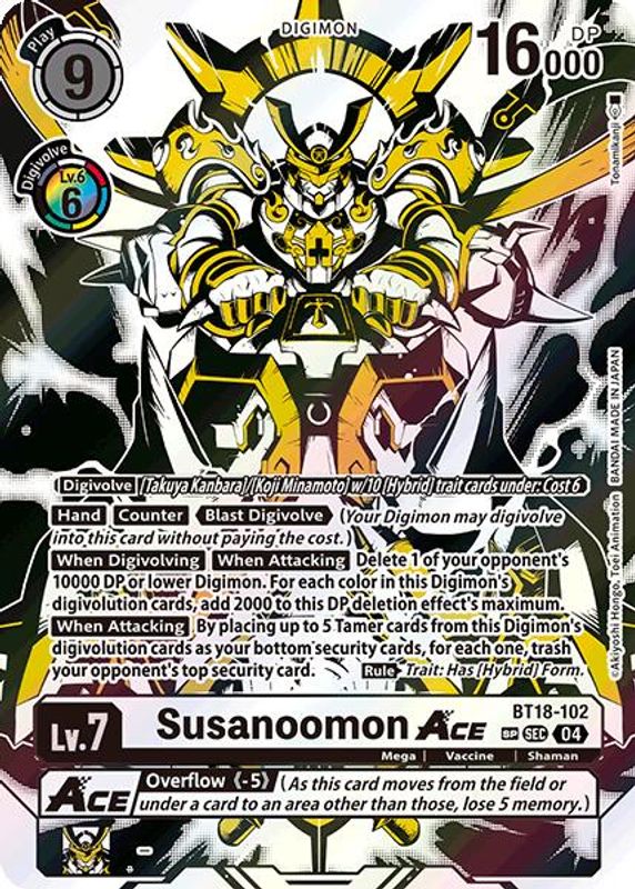 Susanoomon ACE (Textured) - BT18-102 - Special Rare