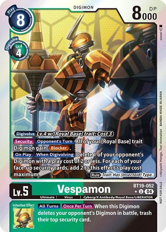 Vespamon (Release Special Booster 2.0: Box Promotion Pack) - BT19-052 - Uncommon