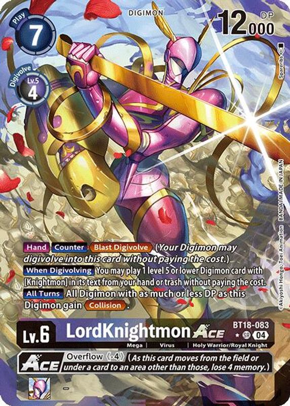 LordKnightmon ACE (Alternate Art) - BT18-083 - Super Rare