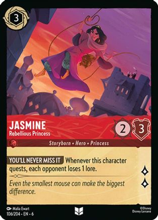 Jasmine (Rebellious Princess) - 106/204 - Uncommon