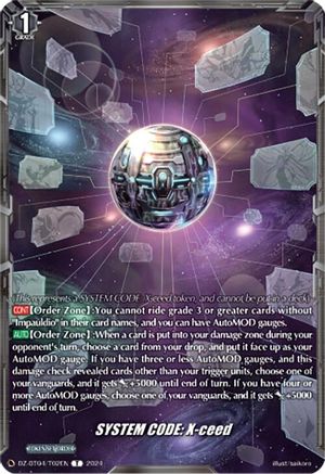 SYSTEM CODE:X-ceed Token - DZ-BT04/T02EN - Token