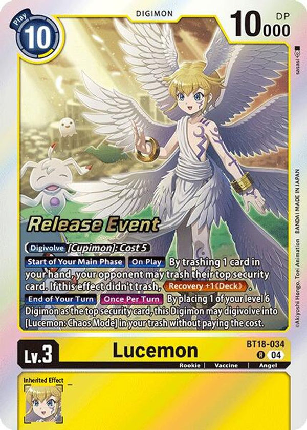 Lucemon - BT18-034 (Release Special Booster 2.0 Celebration Event) - Rare