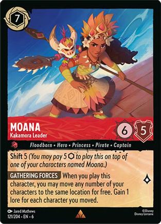 Moana (Kakamora Leader) - 121/204 - Rare