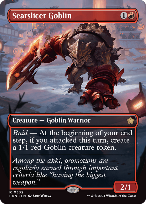 Searslicer Goblin - Borderless (FDN)