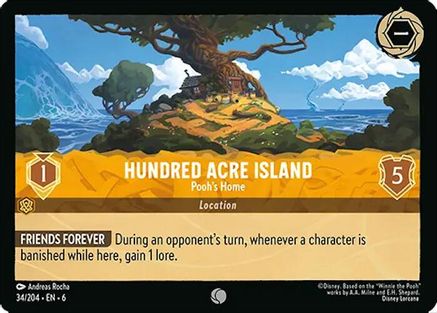 Hundred Acre Island (Pooh's Island)- 34/204 - Common