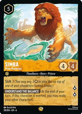 Simba (Pride Protector) - 20/204 - Legendary