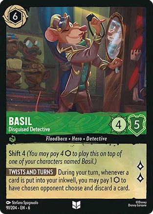 Basil (Disguised Detective) - 91/204 - Uncommon
