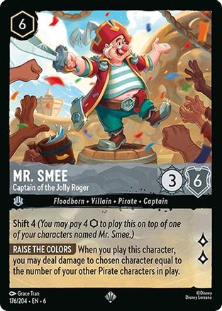 Mr. Smee (Captain of the Jolly Roger) - 176/204 - Super Rare