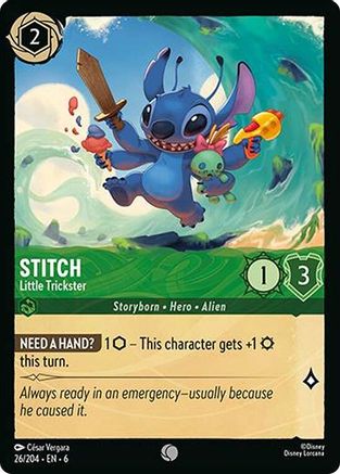 Stitch (Little Trickster) - 26/204 - Common
