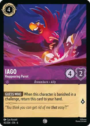 Iago (Reappearing Parrot) - 45/204 - Common