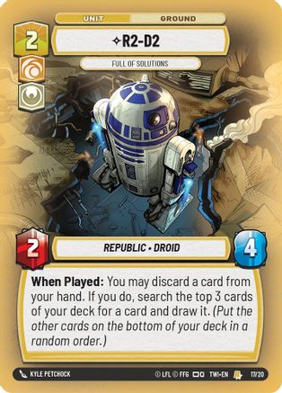 R2-D2 - Full of Solutions - Weekly Play Promo - 17/20 - Rare