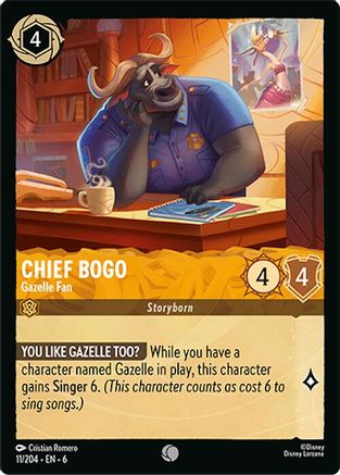 Chief Bogo (Gazelle Fan) - 11/204 - Common