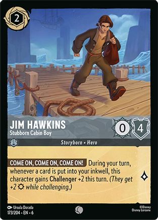 Jim Hawkins (Stubborn Cabin Boy) - 173/204 - Common