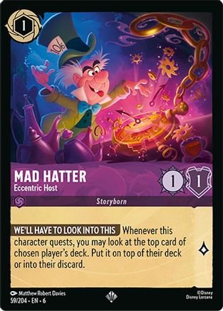 Mad Hatter (Eccentric Host) - 59/204 - Super Rare
