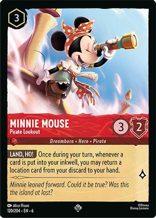 Minnie Mouse (Pirate Lookout) - 120/204 - Super Rare