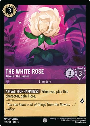 The White Rose (Jewel of the Garden) - 40/204 - Common