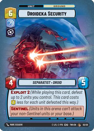 Droideka Security - Weekly Play Promo - 02/20 - Common