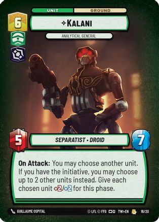 Kalani - Analytical General - Weekly Play Promo - 16/20 - Rare