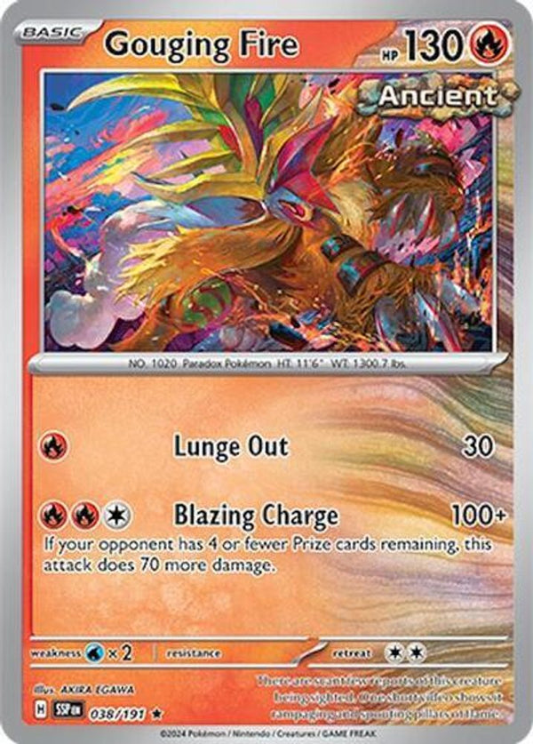Gouging Fire - 038/191 - Rare - Theme Deck Exclusive