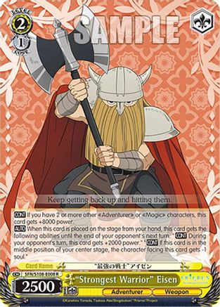 "Strongest Warrior" Eisen - SFN/S108-E008R - Rare