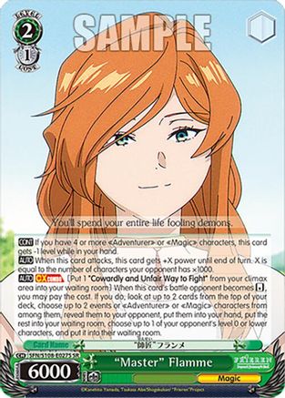 "Master" Flamme (SR) - SFN/S108-E027SSR - Super Rare