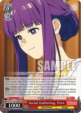 Social Gathering, Fern (SR) - SFN/S108-E048SSR - Super Rare