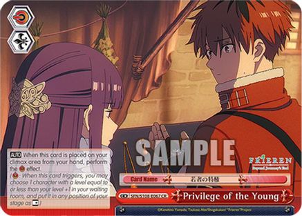 Privilege of the Young - SFN/S108-E067CR - Climax Rare