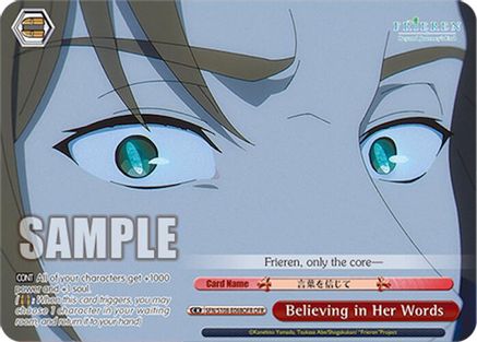 Believing in Her Words (OFR) - SFN/S108-E068OFROFR - Over-Frame Rare
