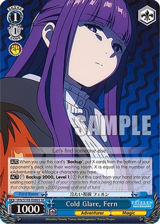 Cold Glare, Fern (SR) - SFN/S108-E086SSR - Super Rare